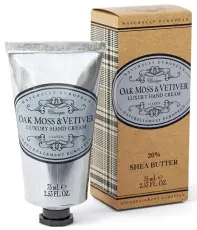 Natural European Hand Cream Oak Moss & Vetiver 75ml - Tvålshoppen.se