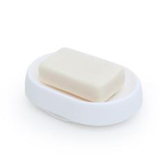  Tvålkopp soap saver flow plus oval - vit. - Tvålshoppen.se