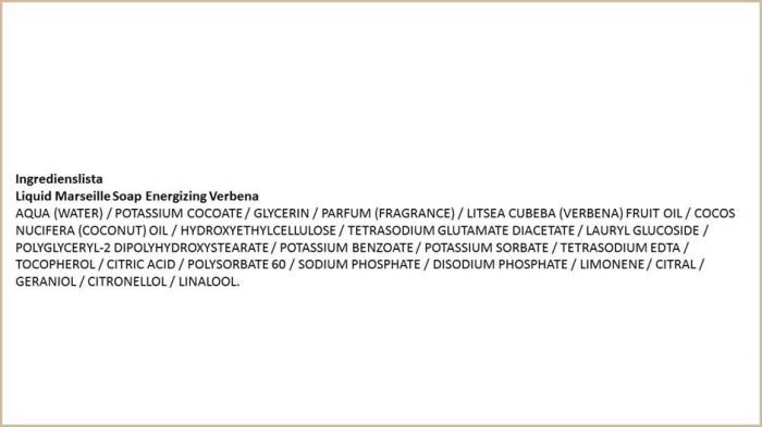 Bild 2, Panier des Sens Flytande Marseille tvål Lemon Vebena 500ml - Tvålshoppen.se