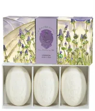 La Florentina Presentask tvål Lavender 3x150g - Tvålshoppen.se