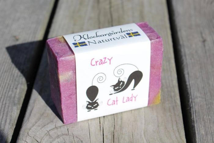 Bild 1, Klockargårdens Crazy Catlady - Naturtvål - Tvålshoppen.se