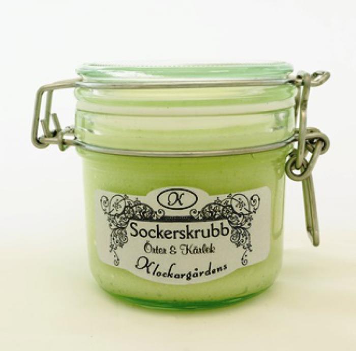 Bild 1, Klockargårdens Sockerskrubb - Örter och kärlek - Tvålshoppen.se