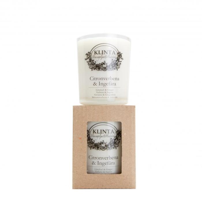 Bild 1, Klinta Massageljus med massageolja - Citronverbena & Ingefära - Tvålshoppen.se