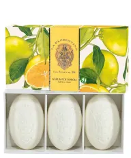La Florentina Presentask tvål Boboli Citrus 3x150g - Tvålshoppen.se