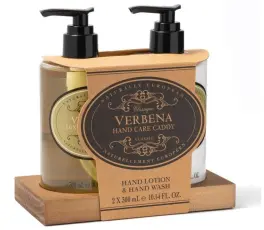 Natural European Handv&aring;rds Set, tv&aring;l och lotion Verbena 2x300ml - Tv&aring;lshoppen.se