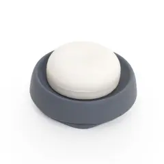  Tvålkopp soap saver flow plus rund - grå - Tvålshoppen.se