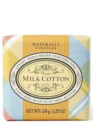 Natural European Fast tvål Soap Milk Cotton150g - Tvålshoppen.se