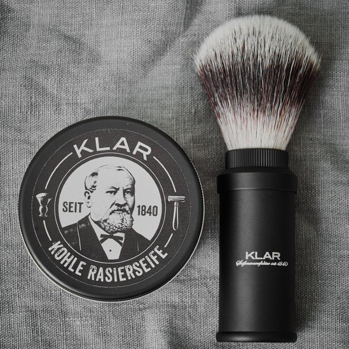 Bild 4, Klar Seifen Activated Charcoal Shaving Soap - Tvålshoppen.se