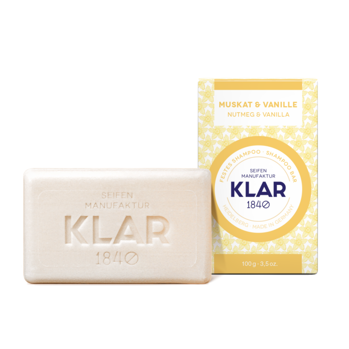 Bild 1, Klar Seifen Nutmeg & Vanilla Shampoo Bar (normalt hår) - Tvålshoppen.se