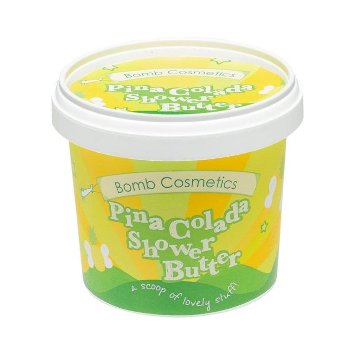 Bild 1, Bomb Cosmetics Shower Butter - Pina Colada - Tvålshoppen.se