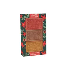  Gr&ouml;n Present Marseilletv&aring; med juldoft - &Auml;pple/Kanel, Vanilj & Apelsin/Kanel - Tv&aring;lshoppen.se