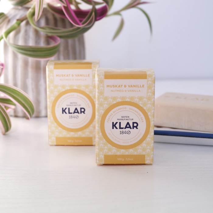 Bild 3, Klar Seifen Nutmeg & Vanilla Shampoo Bar (normalt hår) - Tvålshoppen.se