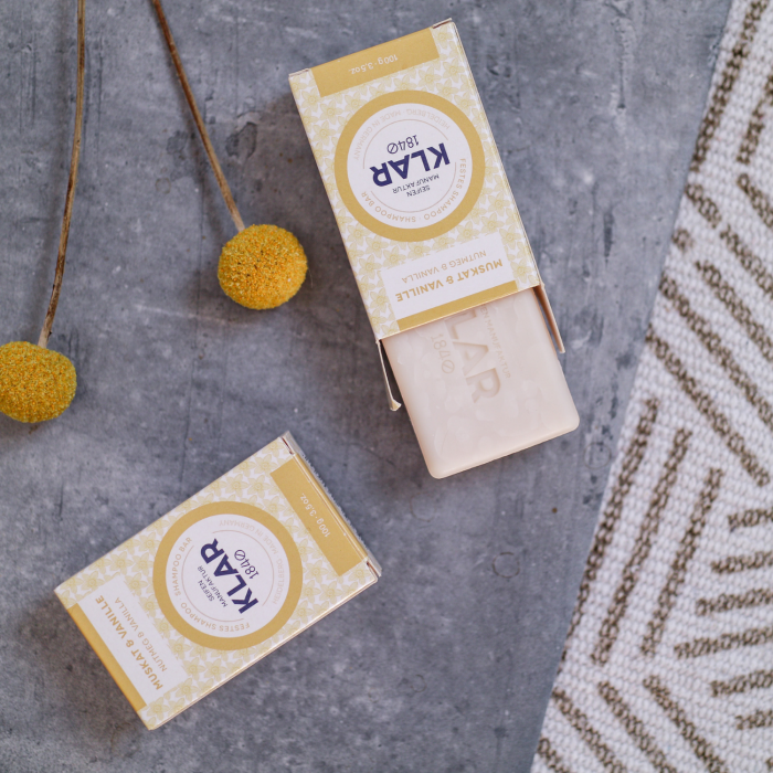 Bild 2, Klar Seifen Nutmeg & Vanilla Shampoo Bar (normalt hår) - Tvålshoppen.se