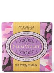 Natural European Fast tvål Plum Violet 150g - Tvålshoppen.se