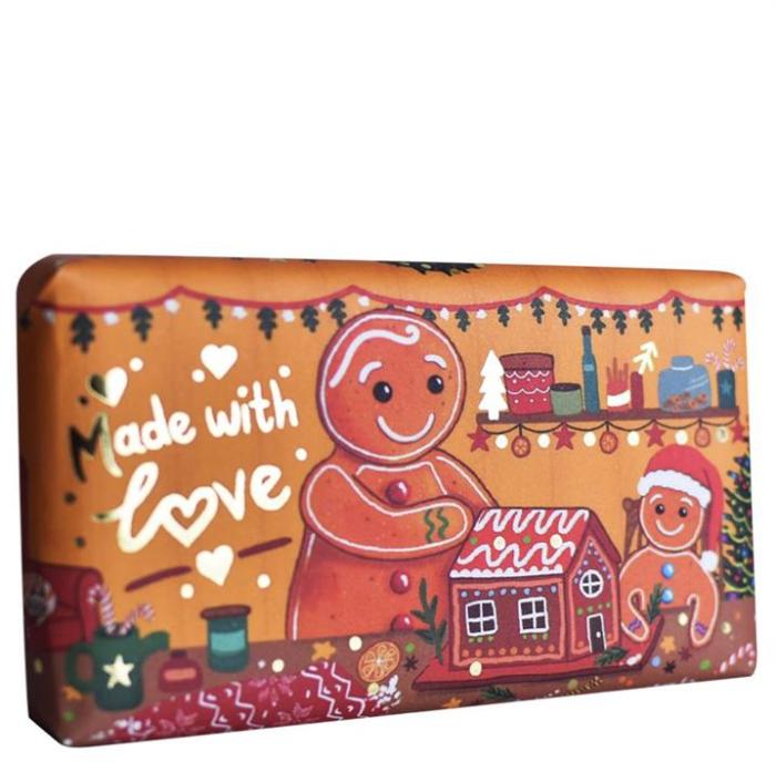 Bild 1, The English Soap Company Gingerbread Soap - Cinnamon & Orange 200 g - Tvålshoppen.se