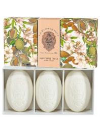 La Florentina Presentask tvål Sweet Almond 3x150g - Tvålshoppen.se