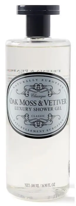 Natural European Shower Gel Oak Moss & Vetiver 500ml - Tvålshoppen.se