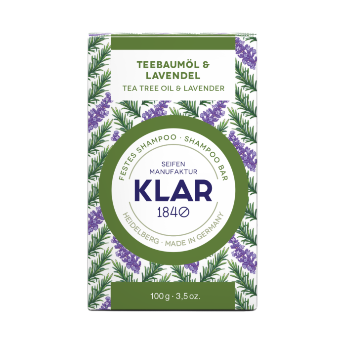 Bild 3, Klar Seifen Tea Tree Oil & Lavender Shampoo Bar (mot mjäll) - Tvålshoppen.se