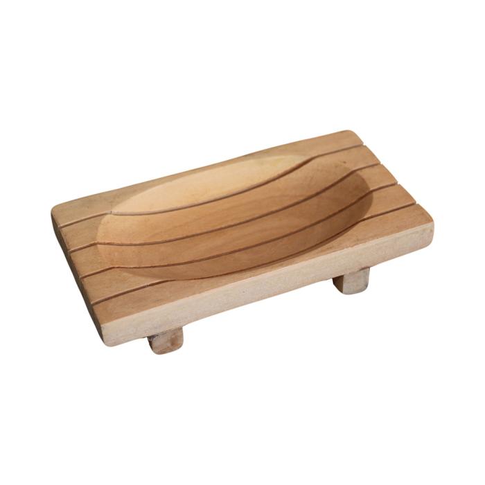 Bild 1, Palmetten Tvålkopp delat i trä - Tvålshoppen.se