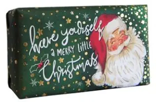 The English Soap Company Santa Soap - Cinnamon & Orange 200 g - Tvålshoppen.se